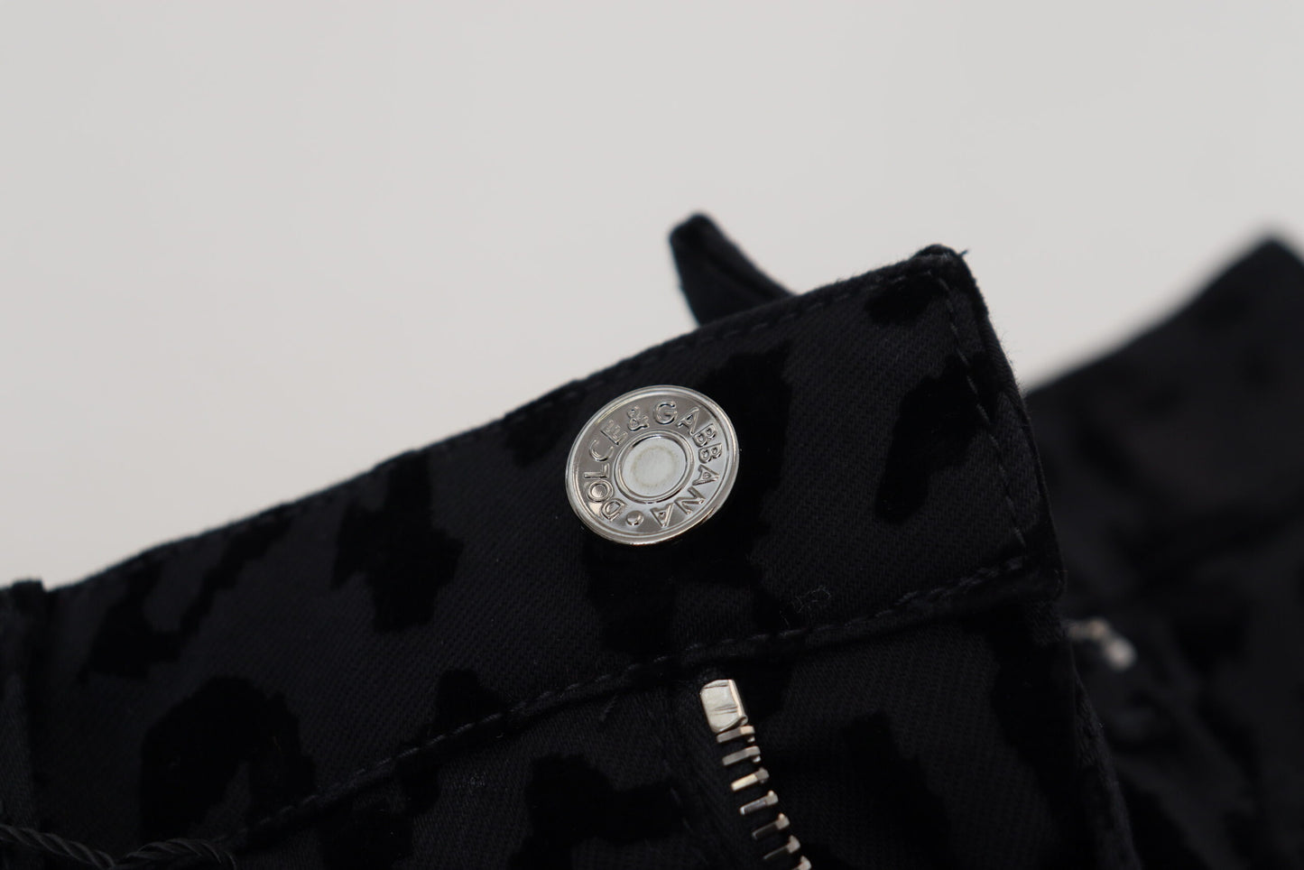 Dolce & Gabbana Black Denim Cotton Stretch Hot Pants Shorts Dolce & Gabbana