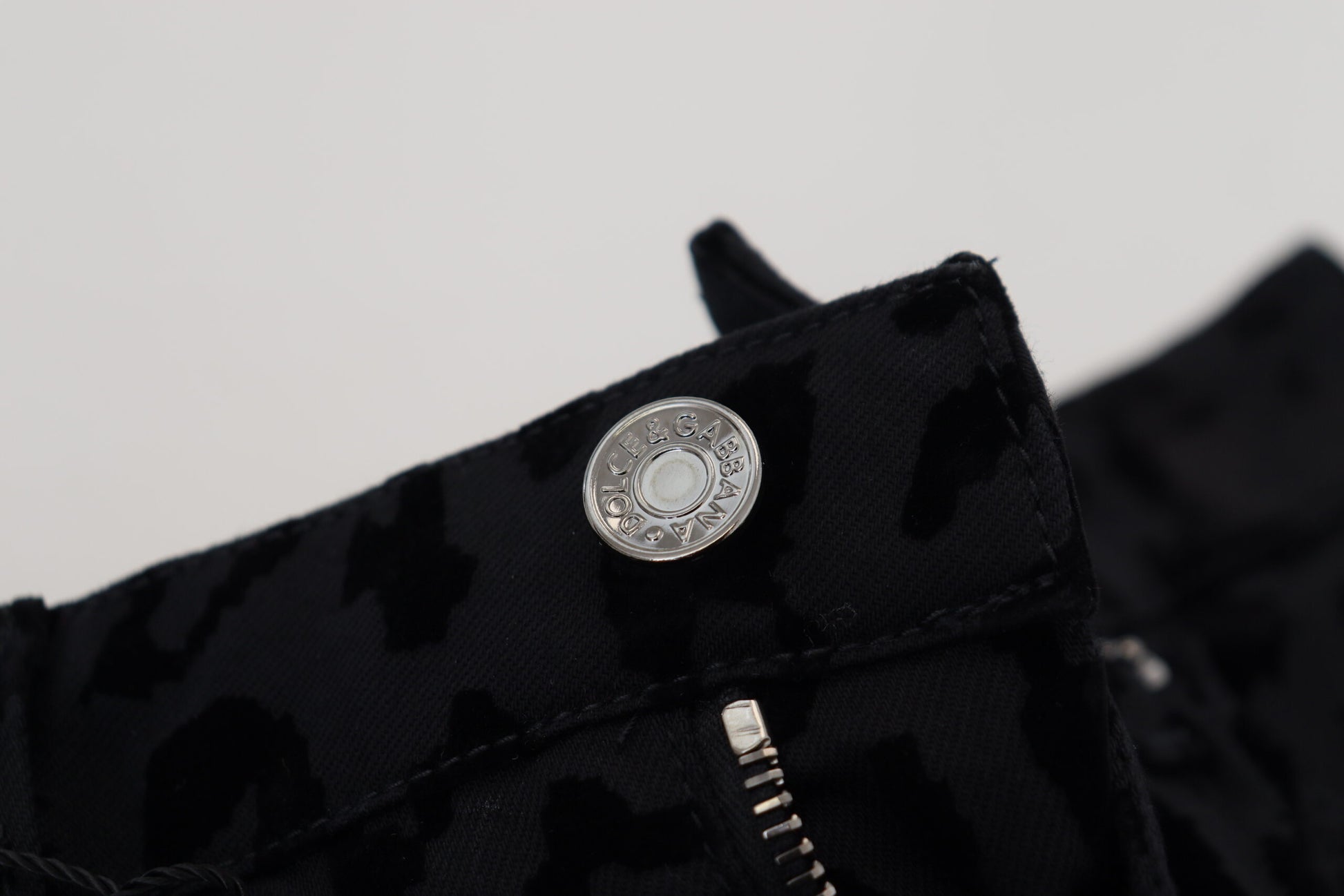 Dolce & Gabbana Black Denim Cotton Stretch Hot Pants Shorts Dolce & Gabbana