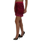 Dolce & Gabbana Pink Leopard High Waist A-line Mini Skirt