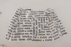 Dolce & Gabbana White Logo See Through A-line Mini Skirt