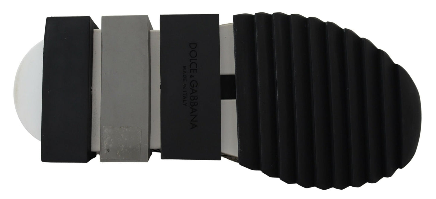 Dolce & Gabbana Silver Rhinestones Sorrento Sneakers Shoes Dolce & Gabbana