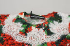 Dolce & Gabbana White Floral Wool Lace Vest Tank Top