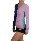 Dolce & Gabbana Multicolor V-neck Viscose Long Sleeves Sweater