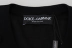 Dolce & Gabbana black floral lace button cardigan sweater with intricate lace detailing and elegant design.