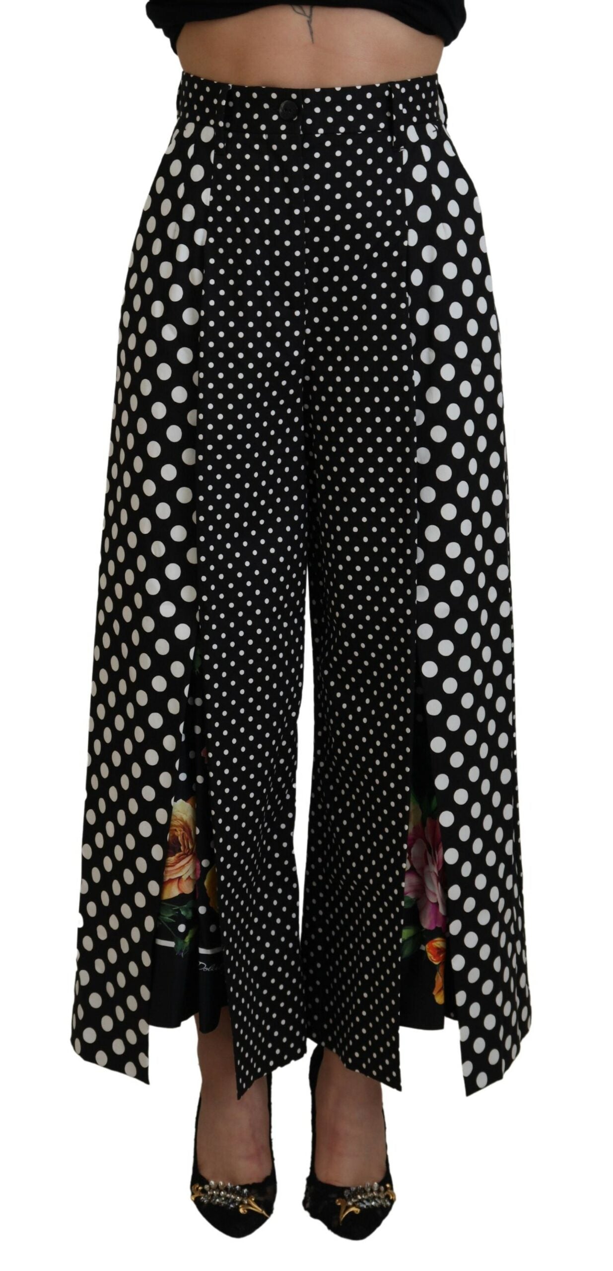 Dolce & Gabbana Multicolor Polka Dots High Waist Pants Dolce & Gabbana