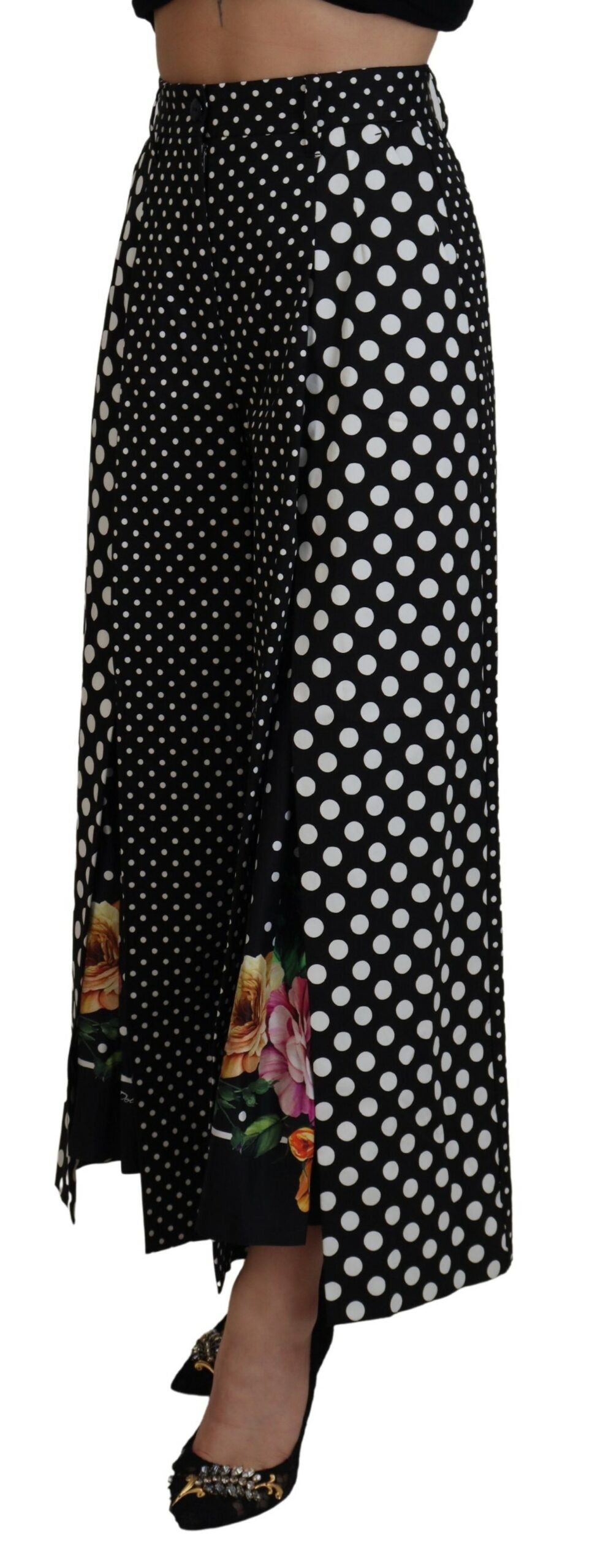 Dolce & Gabbana Multicolor Polka Dots High Waist Pants Dolce & Gabbana