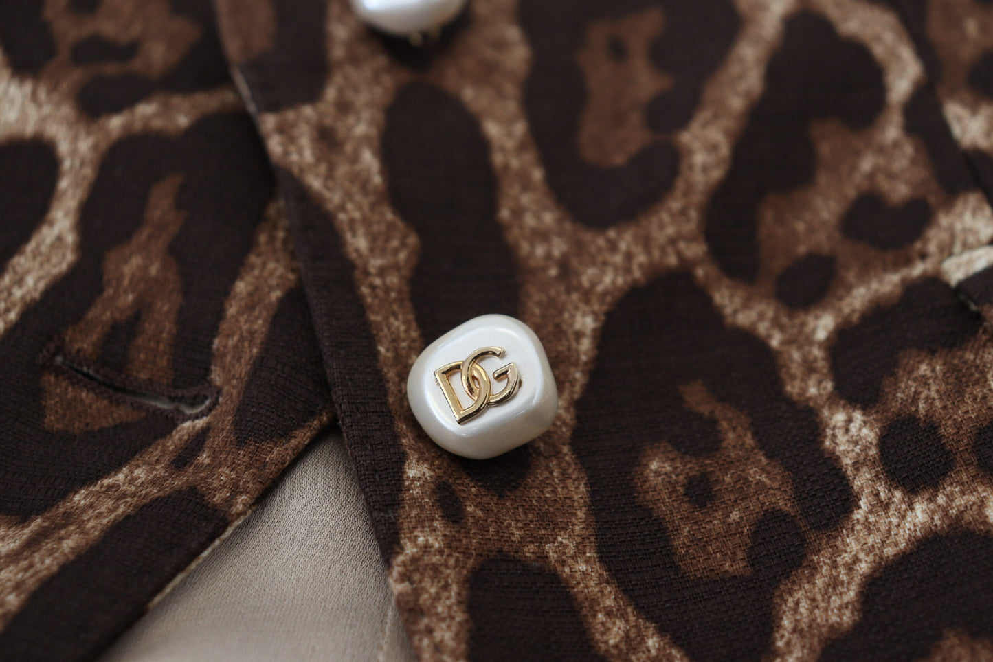 Dolce & Gabbana Brown Leopard Print Wool A-line Mini Skirt Dolce & Gabbana