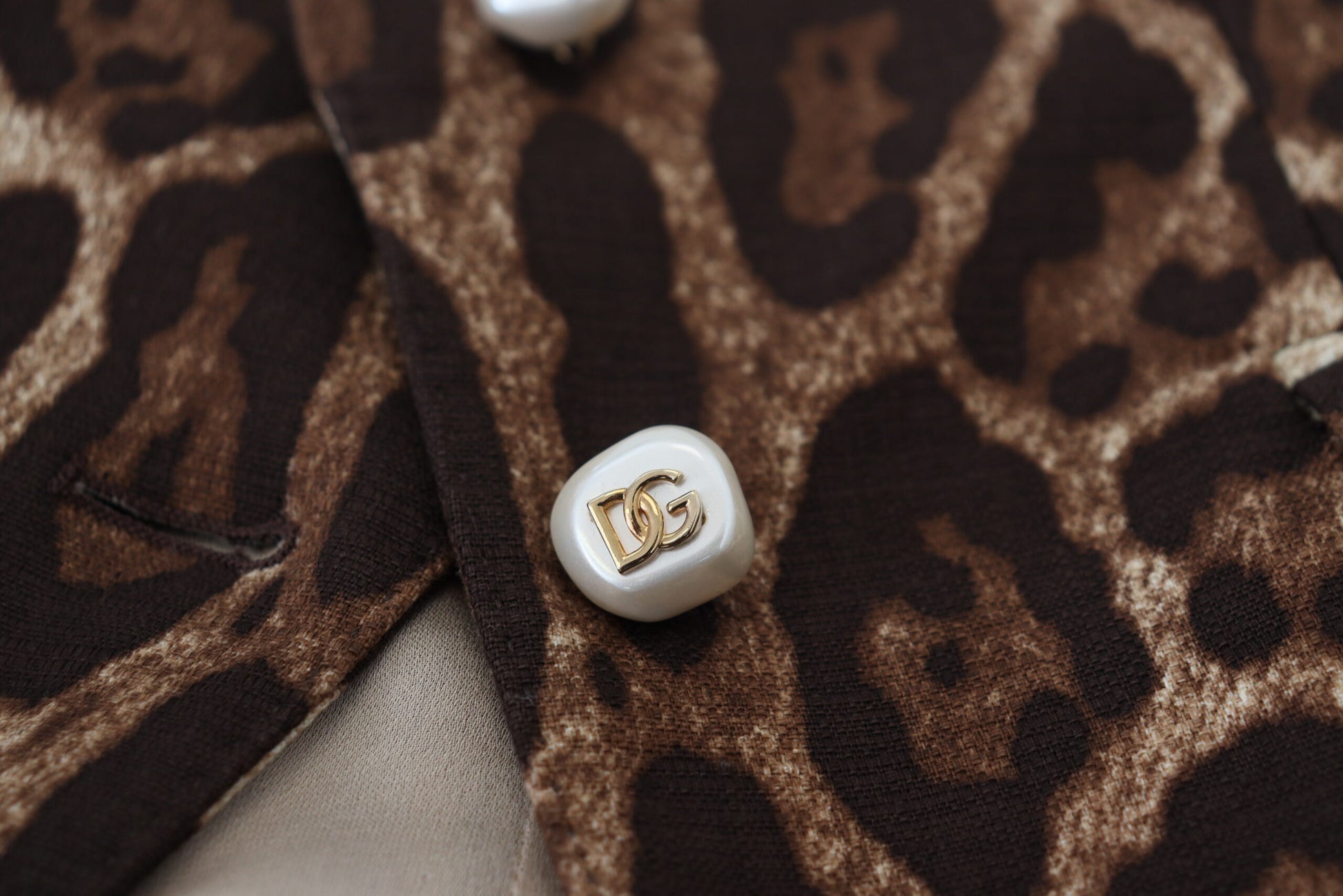 Dolce & Gabbana Brown Leopard Print Wool A-line Mini Skirt Dolce & Gabbana