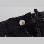 Acht Black Cotton Low Waist Slim Fit Women Casual Denim Jeans