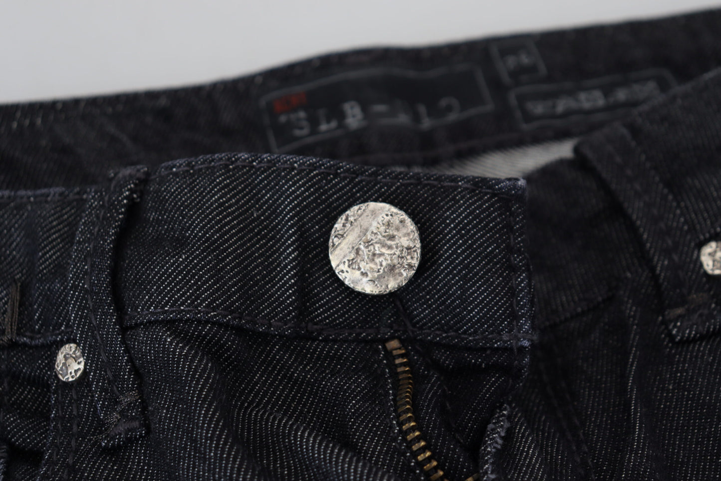 Acht Black Cotton Low Waist Slim Fit Women Casual Denim Jeans Acht