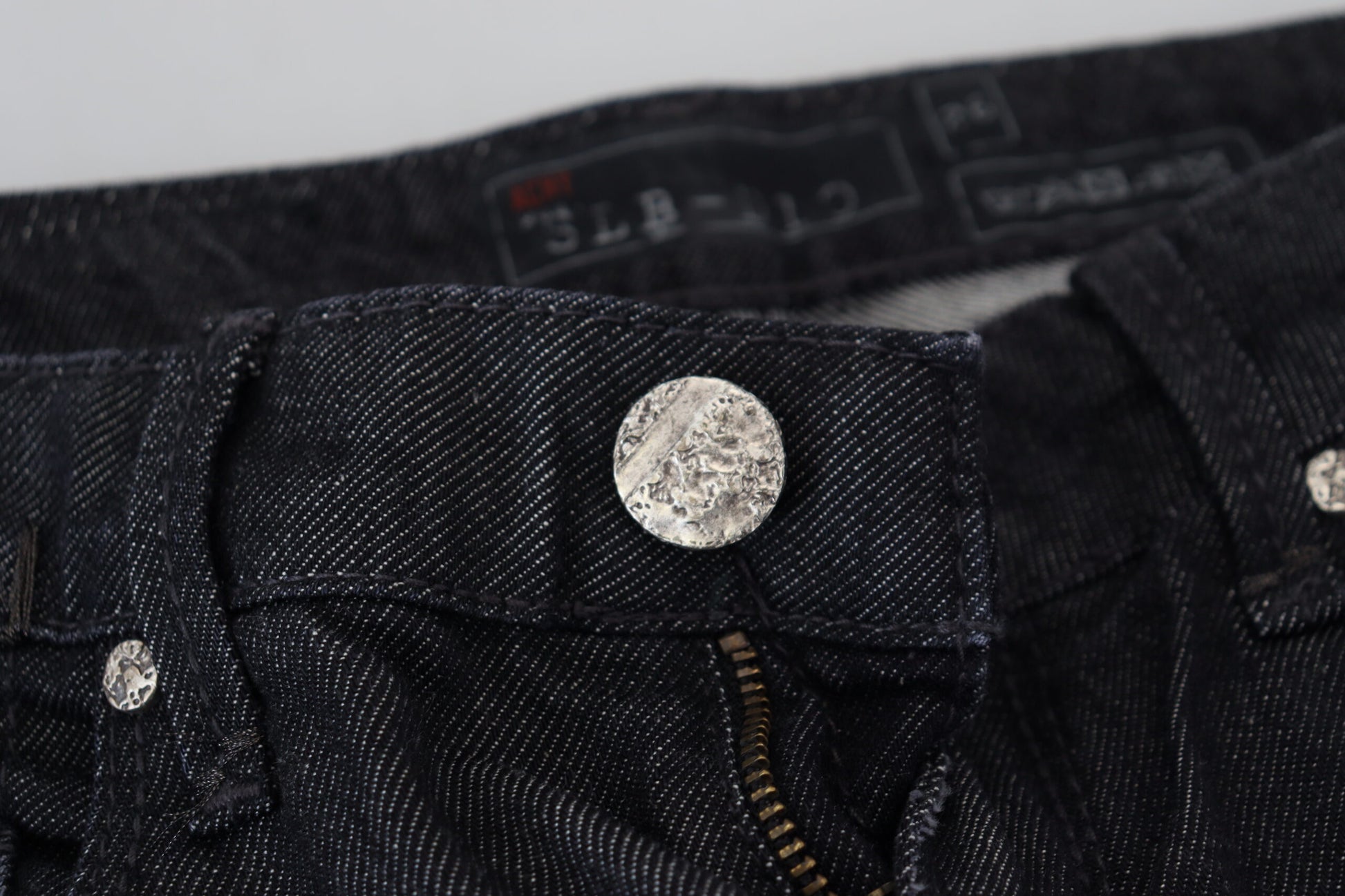 Acht Black Cotton Low Waist Slim Fit Women Casual Denim Jeans Acht