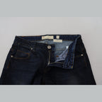 Acht Blue Cotton Skinny Low Waist Women Casual Denim Jeans