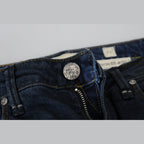 Acht Blue Cotton Skinny Low Waist Women Casual Denim Jeans