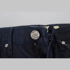 Acht Blue Cotton Skinny Low Waist Women Casual Denim Jeans