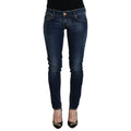 Acht Blue Cotton Low Waist Skinny Women Casual Jeans