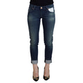 Acht Blue Cotton Slim Fit Women Casual Denim Jeans
