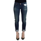 Acht Blue Cotton Slim Fit Women Casual Denim Jeans