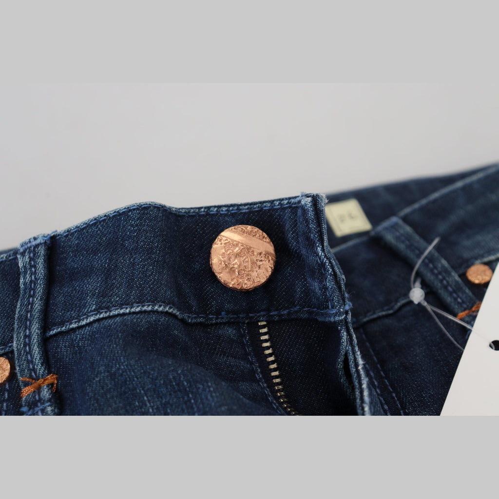 Acht Blue Cotton Slim Fit Women Casual Denim Jeans