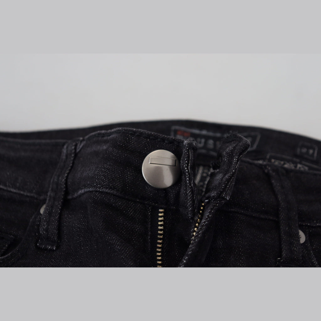 Acht Black Cotton Slim Fit Women Casual Denim Jeans
