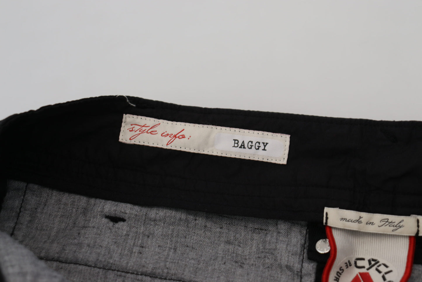 CYCLE Black Cotton Baggy High Waist Women Pants CYCLE