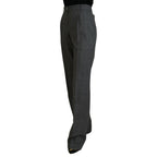 Dolce & Gabbana Gray High Waist Women Wool Pants