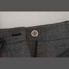 Dolce & Gabbana Gray High Waist Women Wool Pants