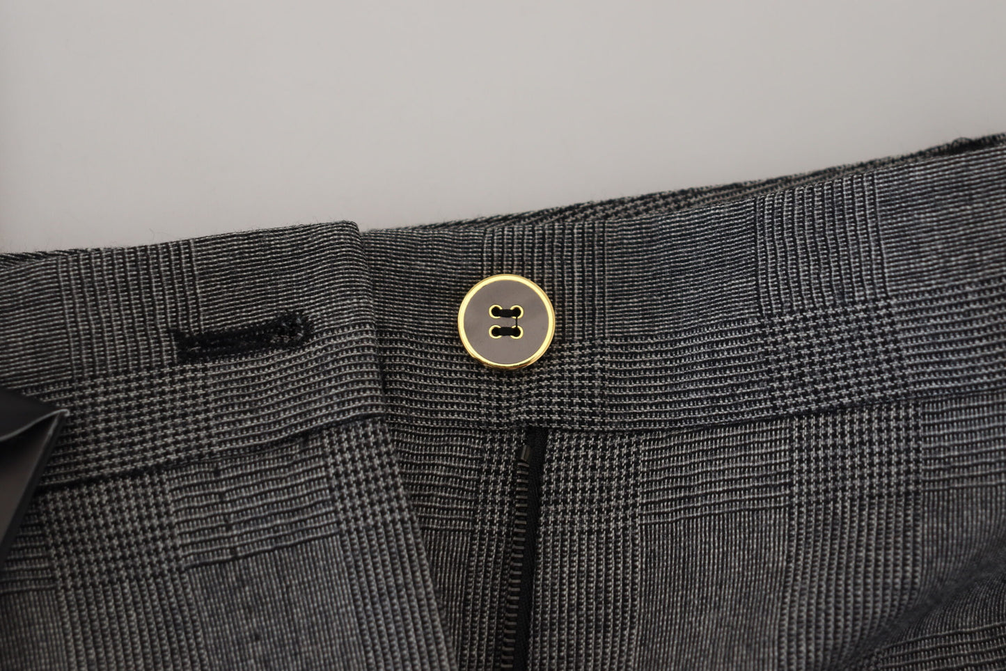 Dolce & Gabbana Gray High Waist Women Wool Pants Dolce & Gabbana