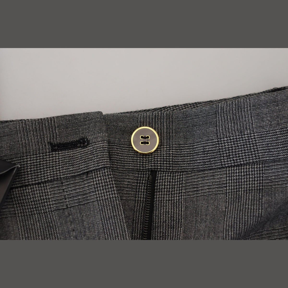 Dolce & Gabbana Gray High Waist Women Wool Pants