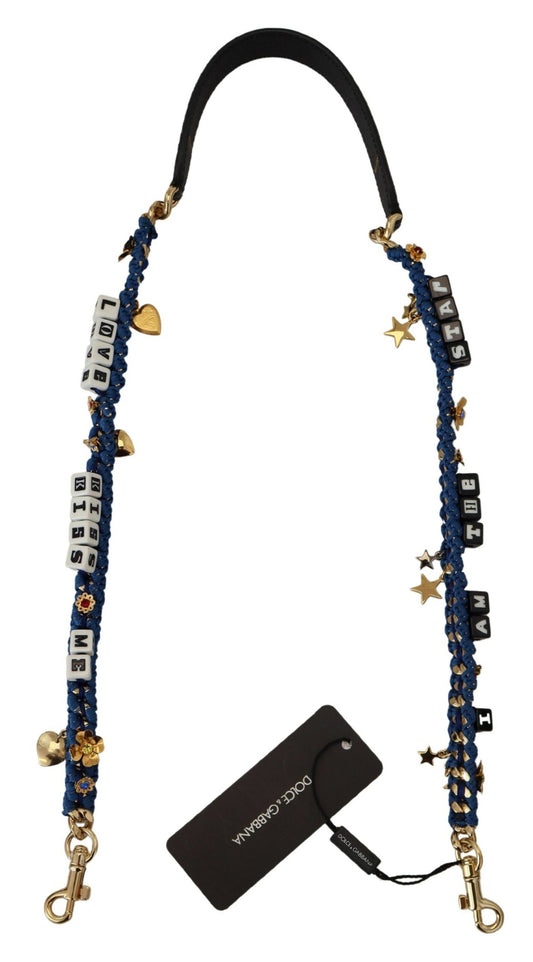 Dolce & Gabbana Multicolor Embellished Bag Shoulder Strap Dolce & Gabbana