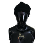 Dolce & Gabbana Black Virgin Wool Women Winter Beanie Cap Hat Dolce & Gabbana