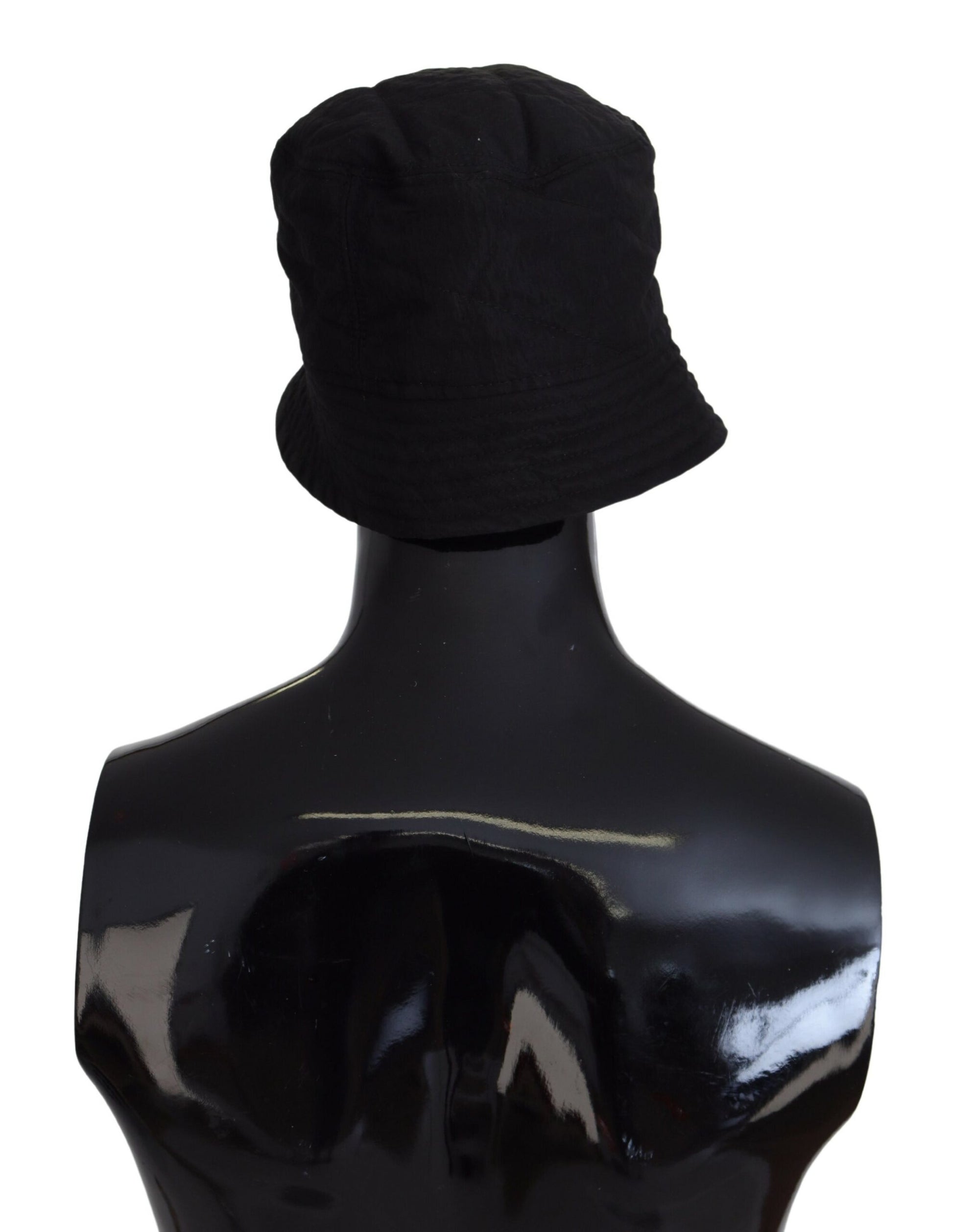 Dolce & Gabbana Black Nylon Women Bucket Cap Hat Dolce & Gabbana
