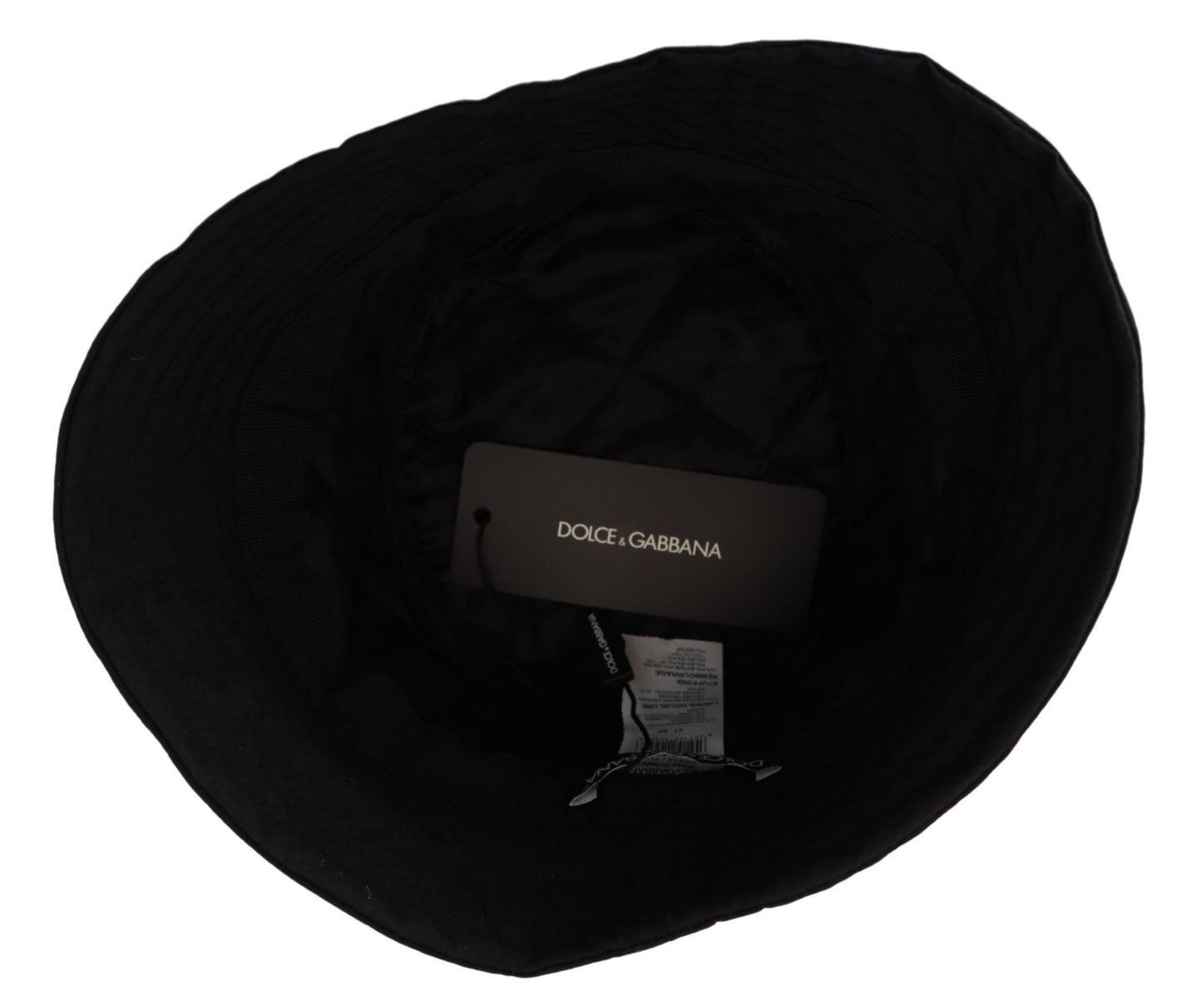 Dolce & Gabbana Black Nylon Women Bucket Cap Hat Dolce & Gabbana