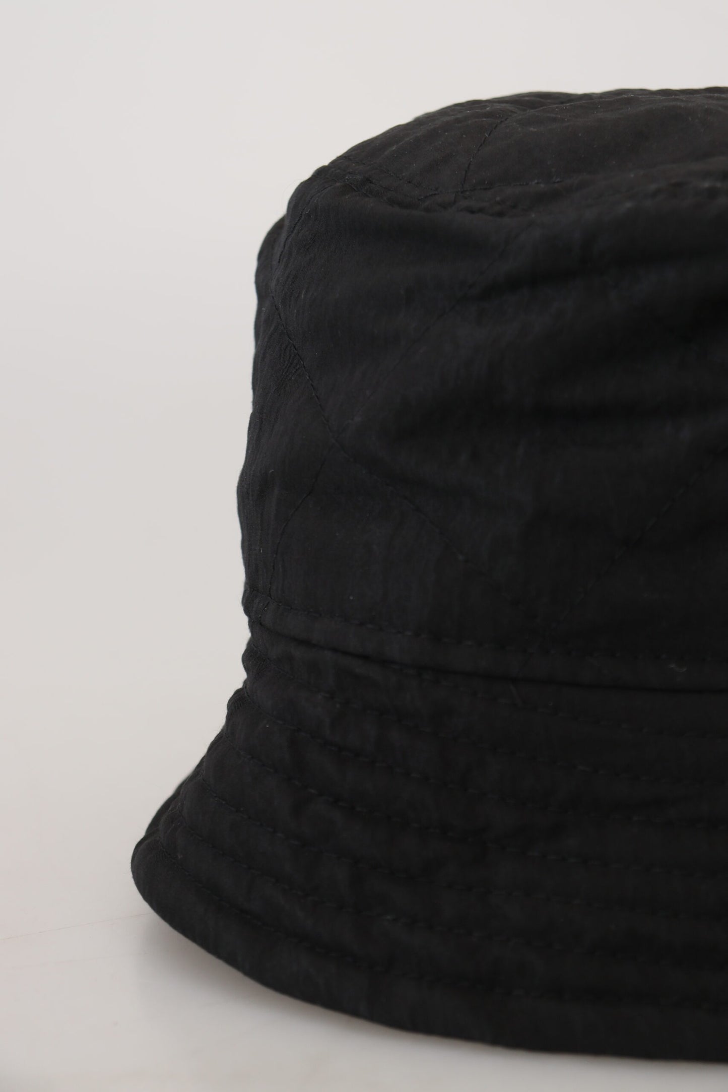 Dolce & Gabbana Black Nylon Women Bucket Cap Hat Dolce & Gabbana