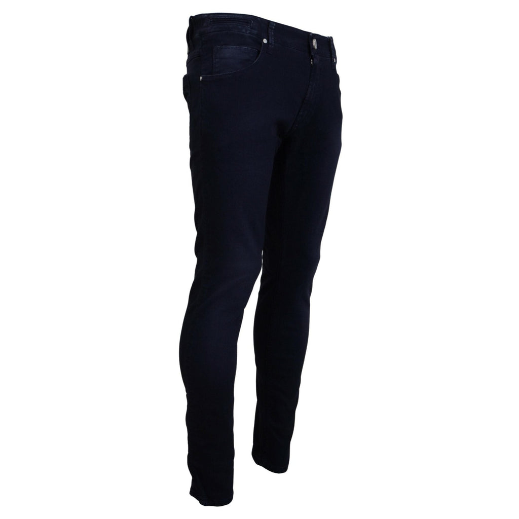 Acht Blue Cotton Tapered Slim Fit Men Casual Denim Jeans