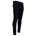 Acht Blue Cotton Tapered Slim Fit Men Casual Denim Jeans