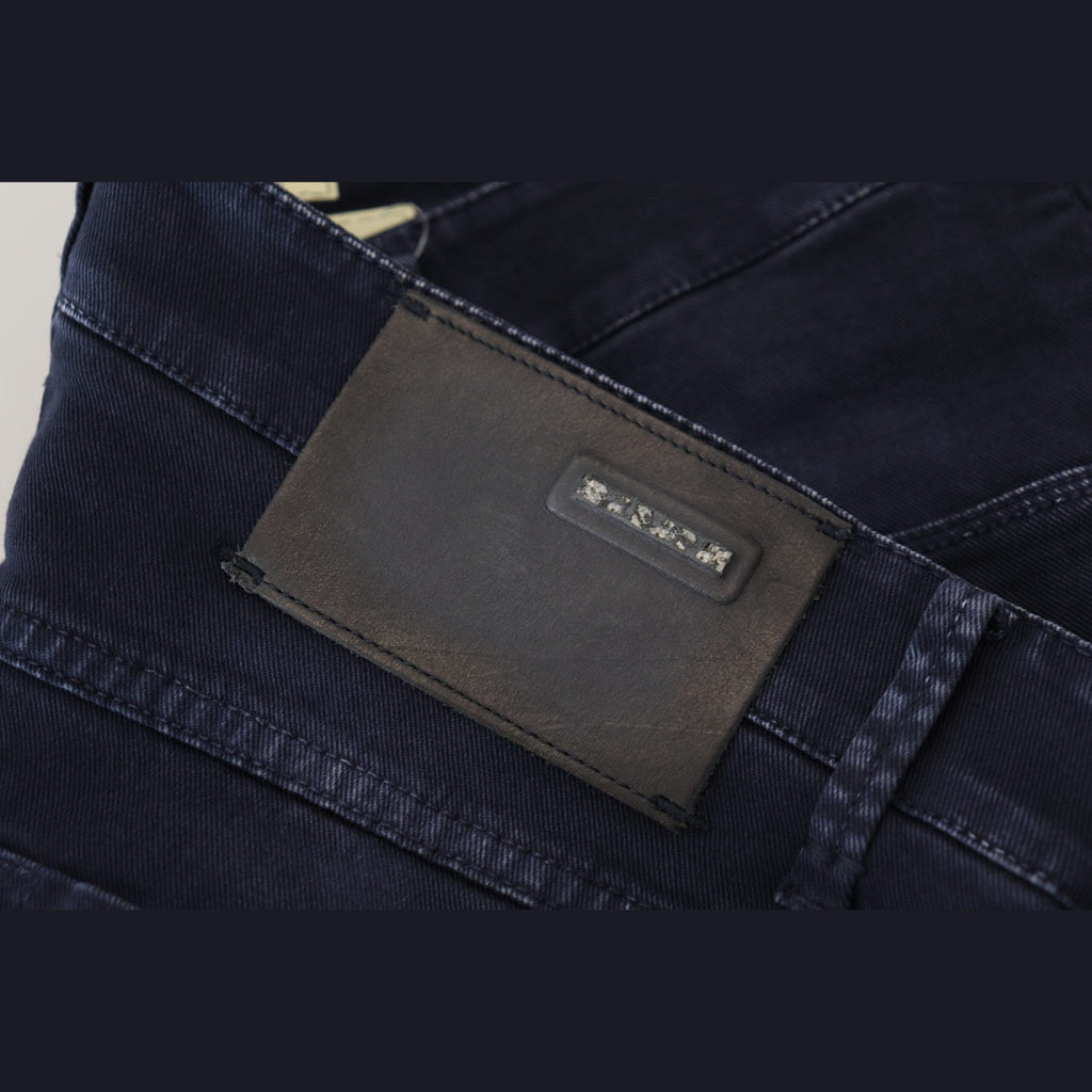 Acht Blue Cotton Tapered Slim Fit Men Casual Denim Jeans