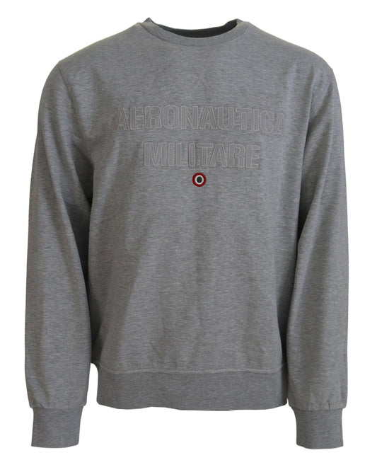 Aeronautica Militare Gray Men Pullover Sweatshirt Sweater Aeronautica Militare