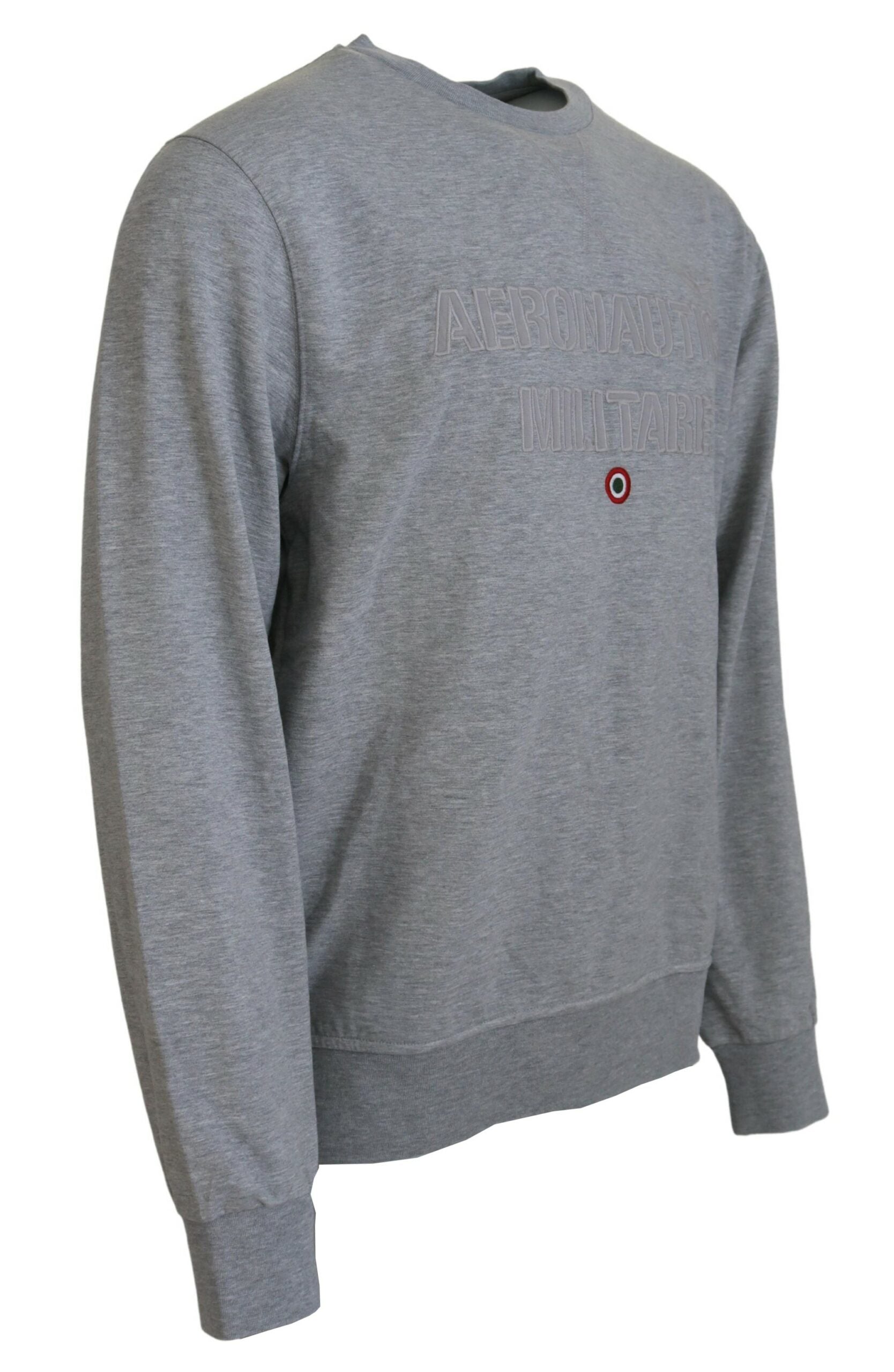 Aeronautica Militare Gray Men Pullover Sweatshirt Sweater Aeronautica Militare