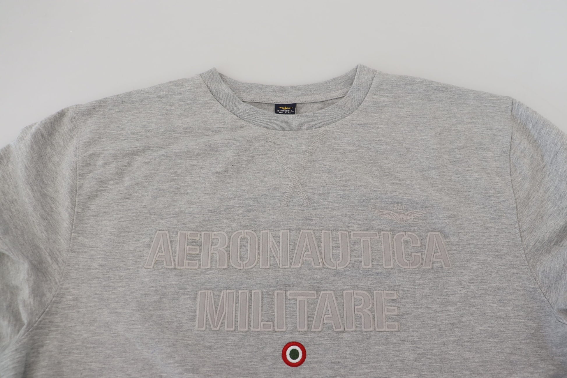 Aeronautica Militare Gray Men Pullover Sweatshirt Sweater Aeronautica Militare