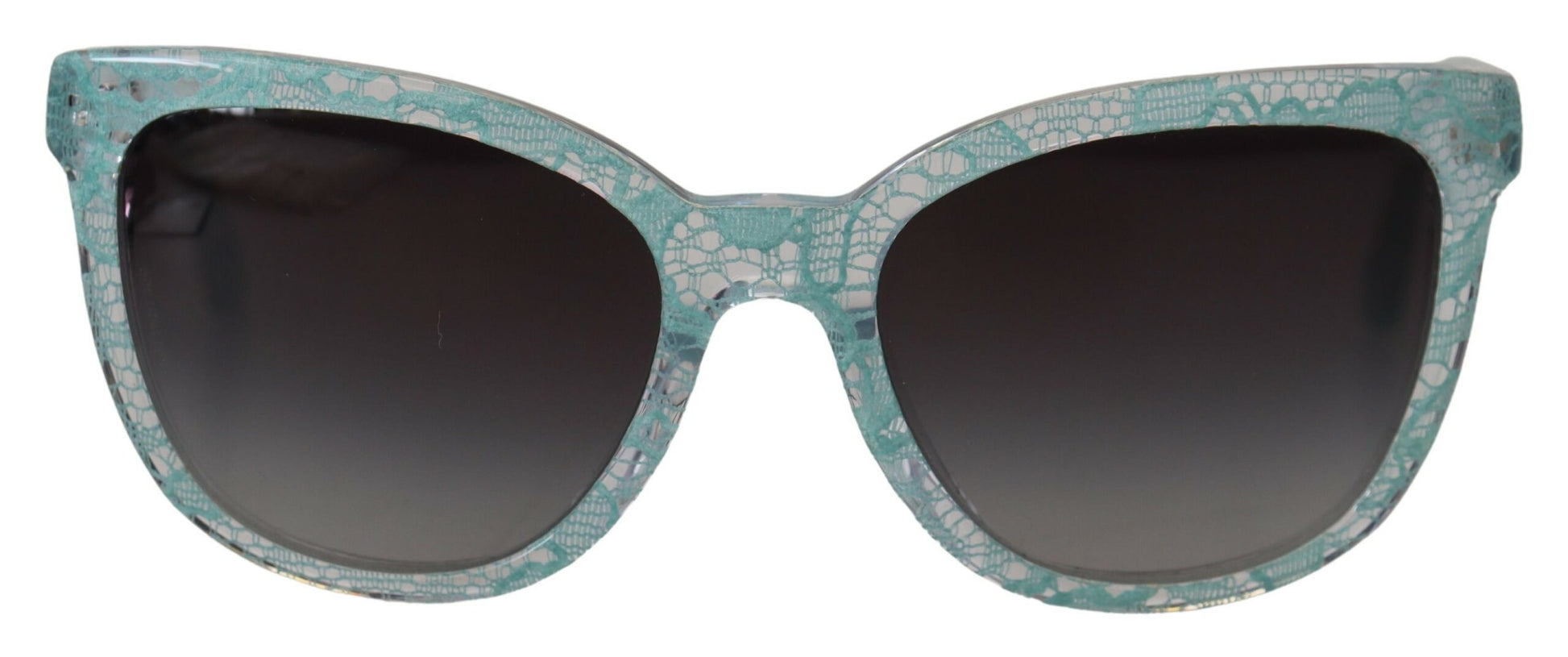 Dolce & Gabbana Blue DG4190 Lace Crystal Acetate Butterfly Sunglasses Dolce & Gabbana