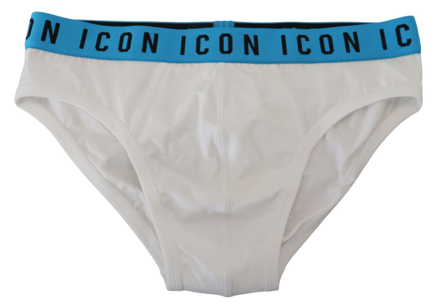 Dsquared² White Icon Logo Cotton Stretch Men Brief Underwear Dsquared²