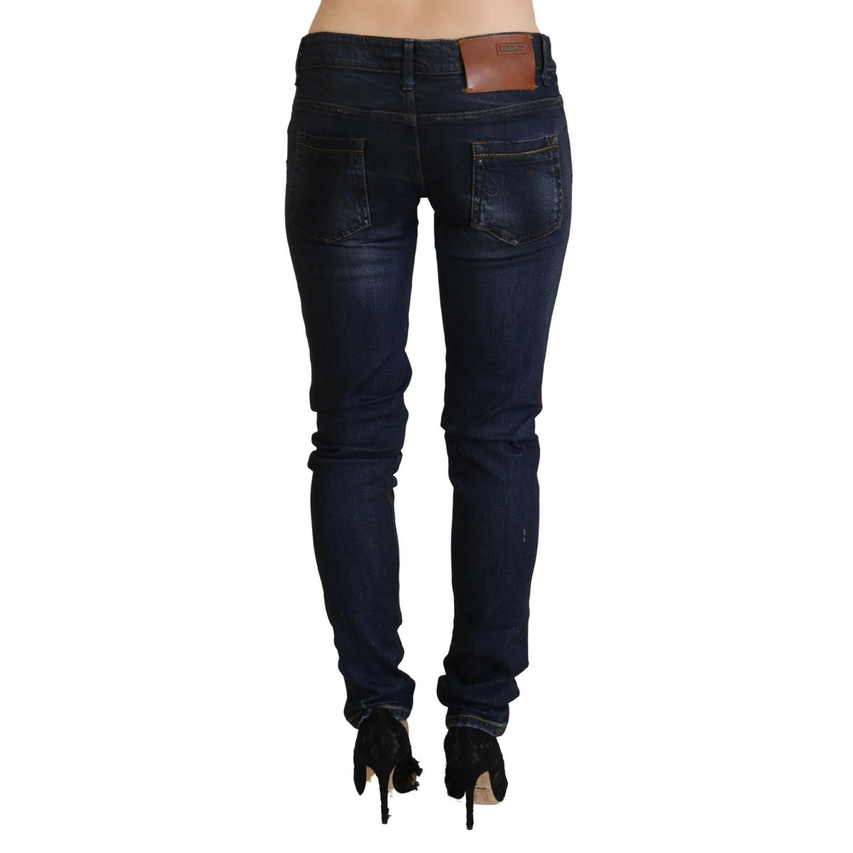 Acht Blue Low Waist Slim Fit Women Denim Jeans
