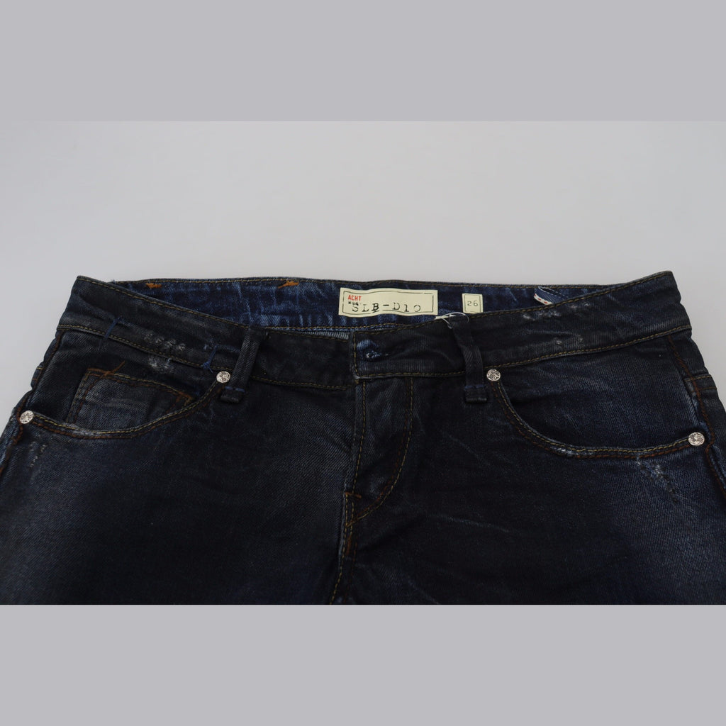 Acht Blue Low Waist Slim Fit Women Denim Jeans