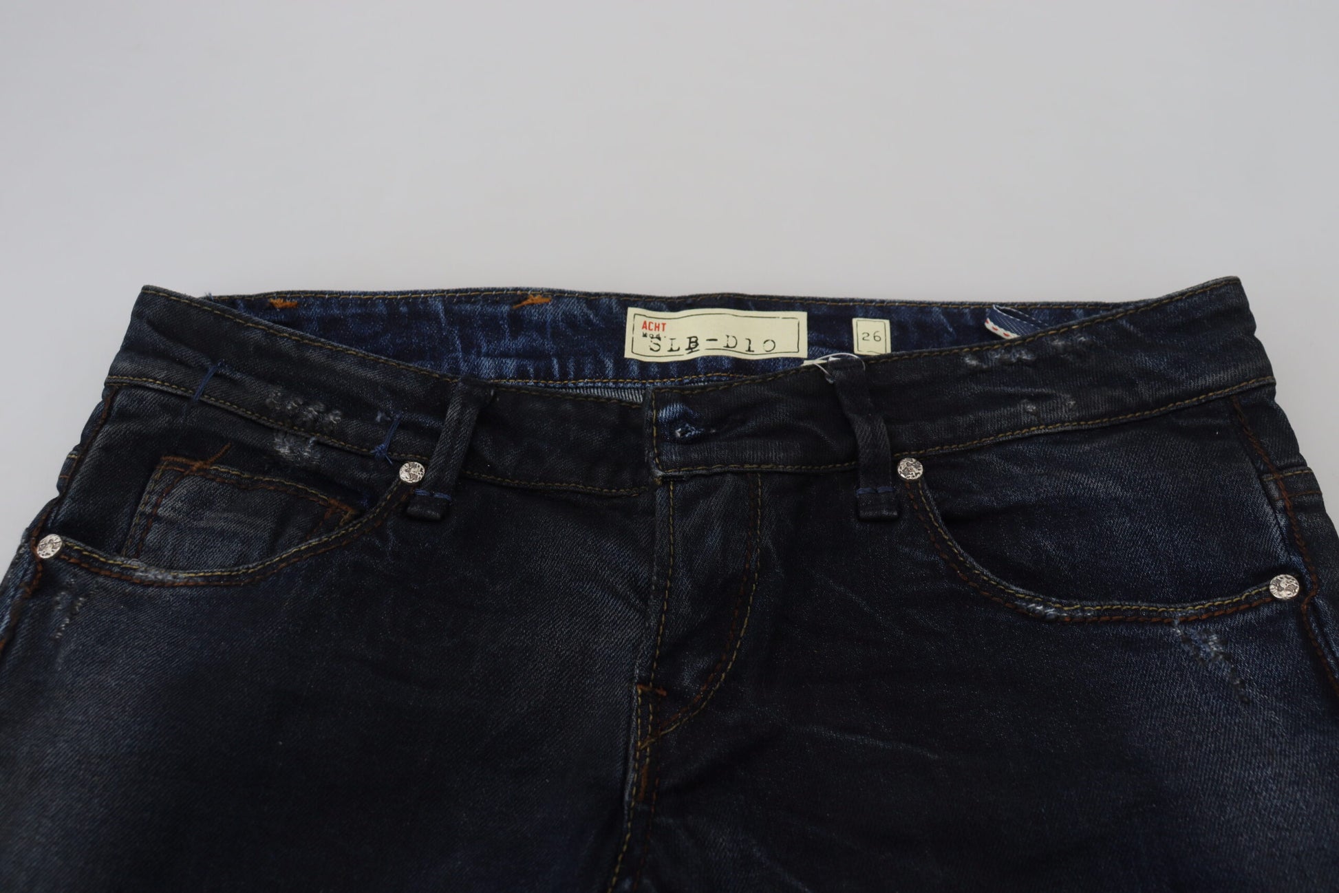 Acht Blue Low Waist Slim Fit Women Denim Jeans Acht