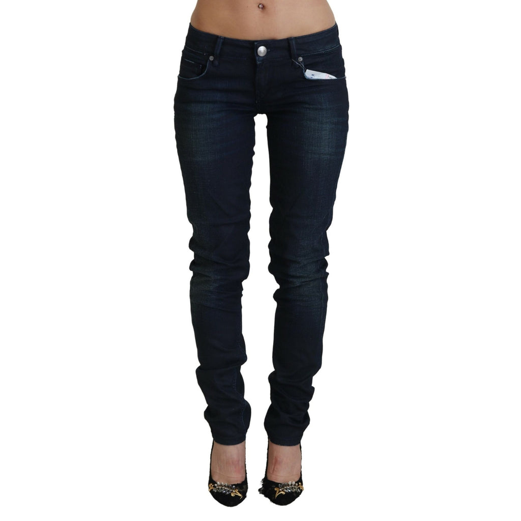 Acht Blue Low Waist Slim Fit Women Denim Jeans