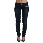 Acht Blue Low Waist Slim Fit Women Denim Jeans