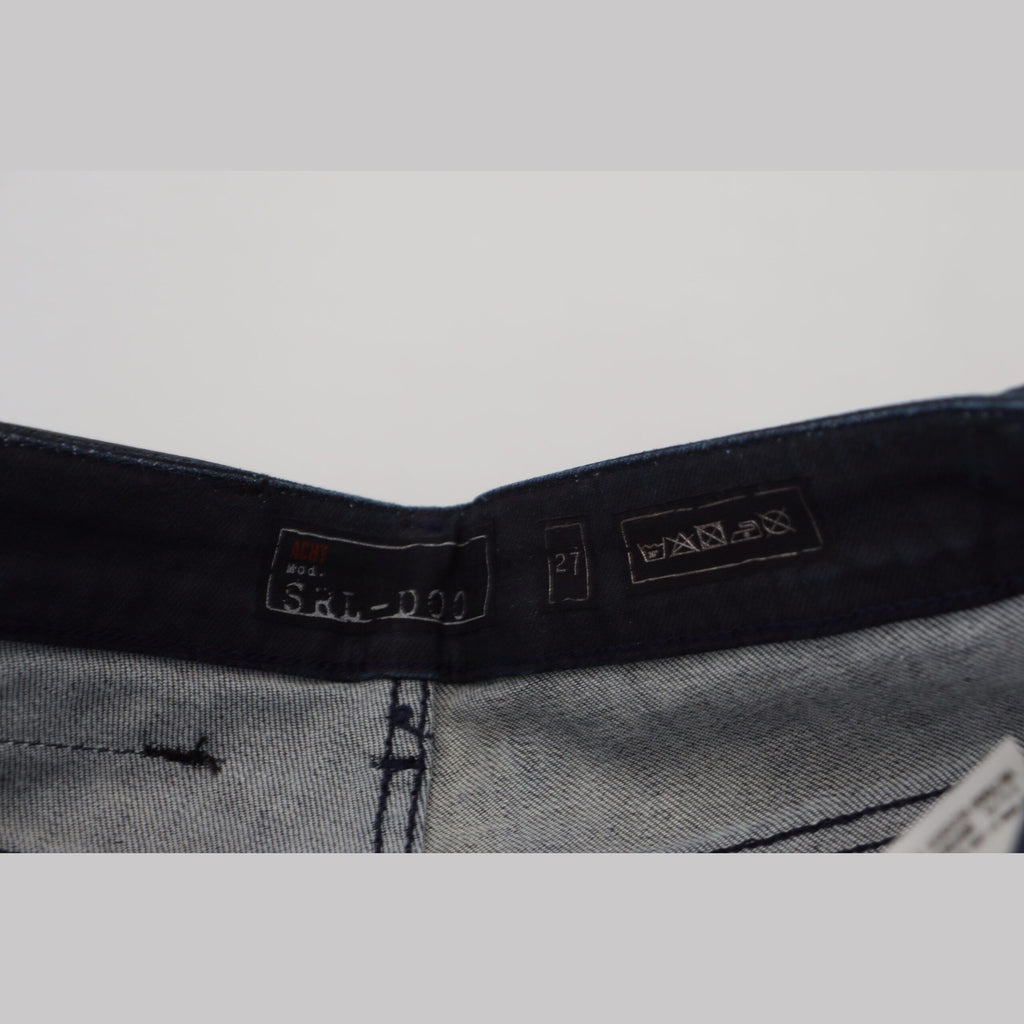 Acht Blue Washed Low Waist Slim Fit Cotton Denim Jeans