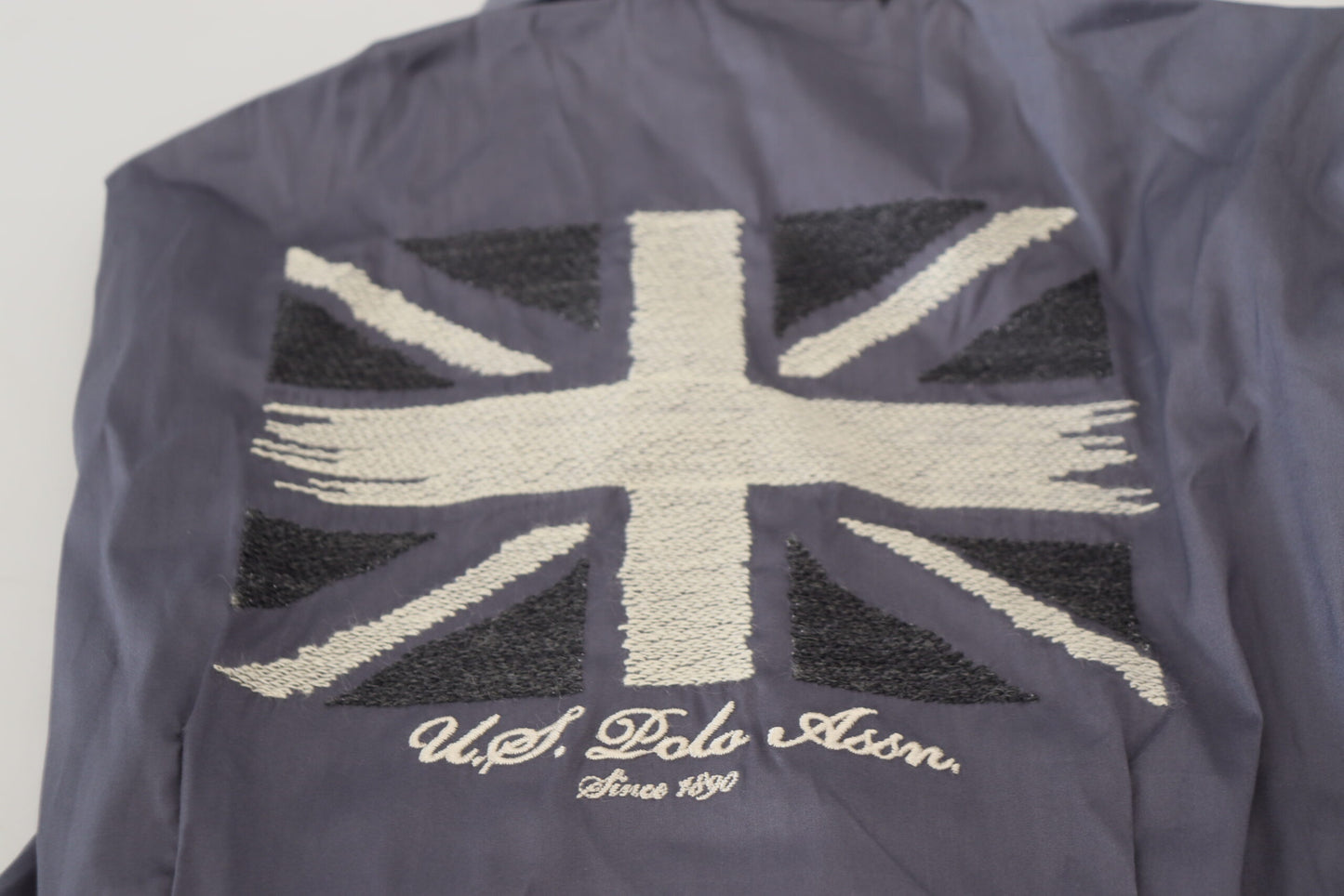 U.S. POLO ASSN. Gray Printed Long Sleeves Collared Top U.S. POLO ASSN.