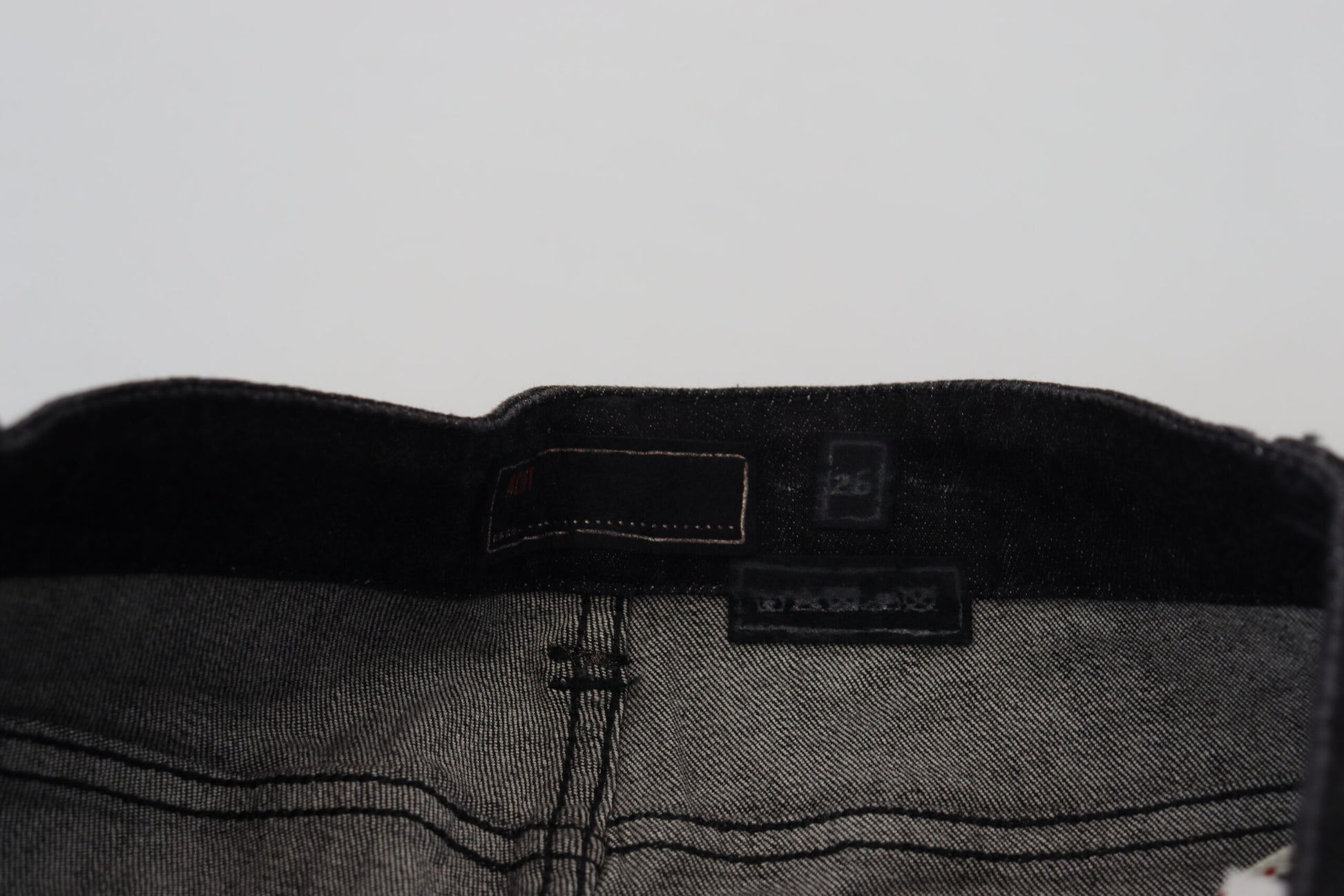 Acht Black Low Waist Slim Fit Cotton Denim Jeans Acht