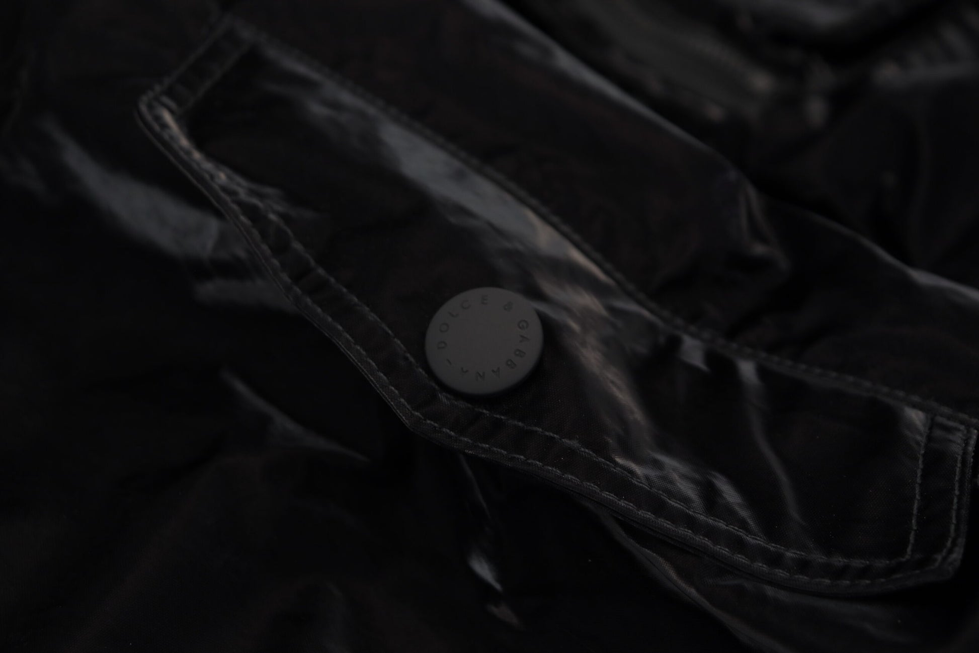 Dolce & Gabbana Black Nylon Hooded Full Zip Bomber Jacket Dolce & Gabbana